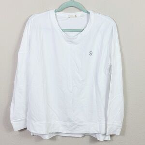 Tasc Organic Cotton Blend White Sweatshirt size Medium